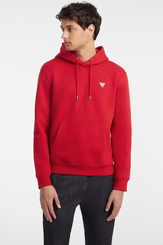 Guess Erkek Gj Hood Slım Mını Kapüşonlu Sweatshirt - Kırmızı Kırmızı