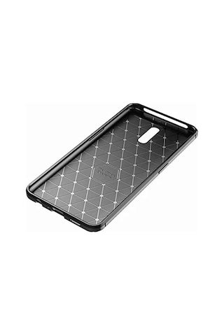 Oppo Reno Karbon Desenli Negro Silikon Kılıf