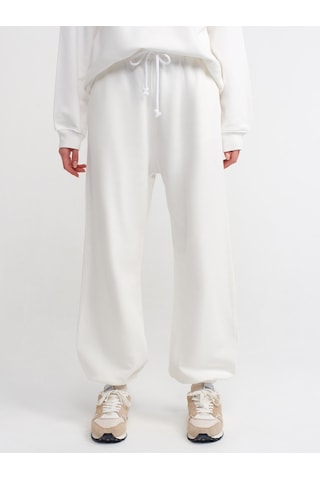 Dilvin Basic Jogger Pantalon Ekru