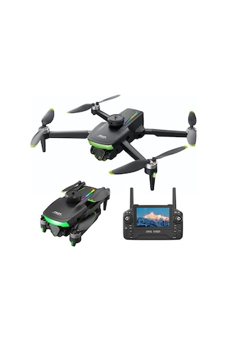 Fırçasız Motorlu Katlanabilir Kamera Drone 480p Çift Kamera, Wifi Fpv, 360 Engel Algılama, 2 Batarya Beyaz