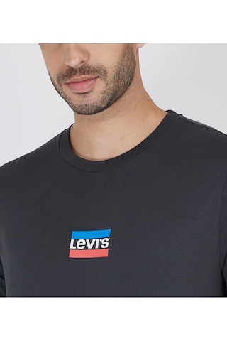Levi's Erkek Bisiklet Yaka Olympic Logolu Siyah T-shirt - 22491-1291 Siyah