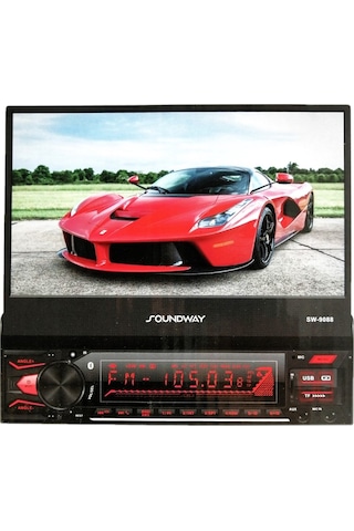 Soundway Sw-9088 7 Inch Indash Teyp Bt/mirror Link/usb/sd/kumanda/4 50w/geri Görüş Kamerası/2 Amfi Ç