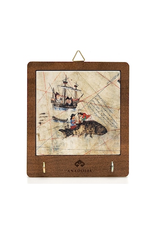 Anadoliamağazacılık Piri Reis Serisi Balık Detay Seramik Dekoratif Askılık Diğer