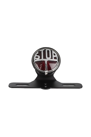 Moveevo Motosikletler İçin Klasik Stiliyle Yenilenen Durma/fren Lambası - Aluminyum Gövde, Yüksek Parlaklık, Evrensel Uyum, Plaka Tutuculu