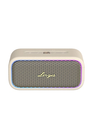 Lenyes S891 Rgb Işıklı Taşınabilir Su Geçirmez Otg-tws Bluetooth Hoparlör V5.3 80w Bej