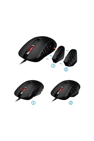 Sarepo GT-400 Rgb 5000 DPI Kablolu Optik Oyuncu Mouse