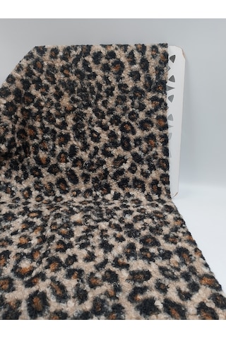 Leopar Desenli Buklet Kumaş