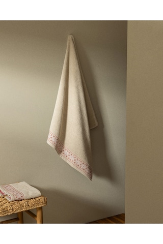 Madame Coco Caresse %100 Pamuk Banyo Havlusu - Bej 8684427174876 Ekru