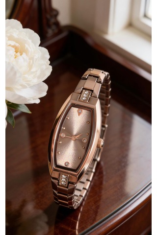 Yafani Rose Gold Oval Şık KadınKol Saati