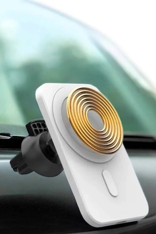 Araç Uyumlu Kablosuz 15w Taşınabilir Şarj Aleti Çift Kablo Çok Renkli