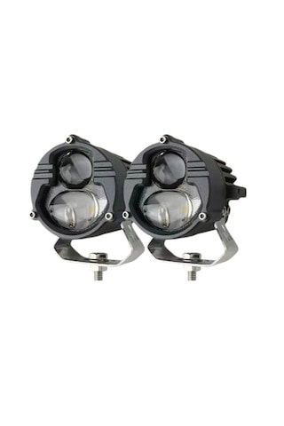 Offroad Sis Lambası 6.8x6.8x7cm Sarı Beyaz 25w+25w 12-60v Set