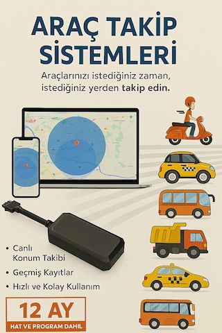Araç Takip Cihazı Mobil Gprs Araç Motor Takip Sistemleri