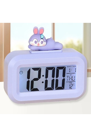 Led Çalar Saat Akülü Karikatür Müzik Saat Zaman Yönetimi