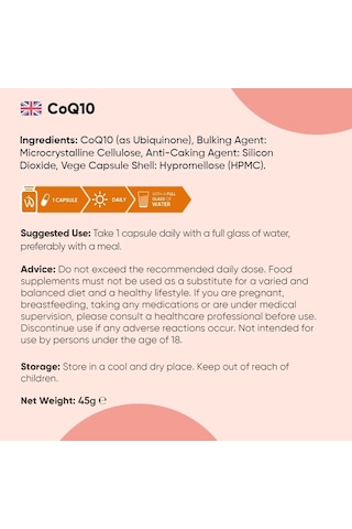 Coq10 Coenzyme Q10 200 Mg 120 Capsules 4 Aylık