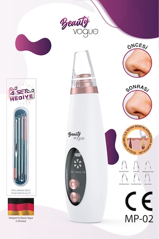 Beauty Vogue Vakumlu Siyah Nokta Akne ve Sivilce Yüz Bakım Temizleme Cihazı