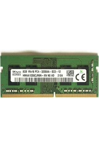 SK Hynix DDR4 8 GB 1Rx16 PC4-3200AA-SC0-12 DDR4 3200 MHz Notebook Ram