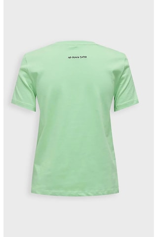Only Kadın Onlfoodıe Baskı Ve Yazı Detaylı Kısa Kol %100 Pamuk T-shirt 15316728 Yeşil
