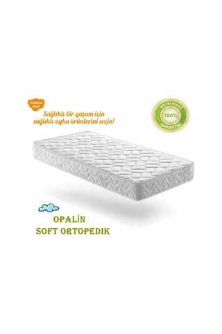 Uzunbebe 80X180 Tek Kişilik Opalin Jakarli Ortopedik Yayli Yatak (97052839)