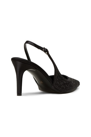 Deery Kadın Siyah Taş Detaylı Slingback Stiletto - Rd035zsyhm01 siyah