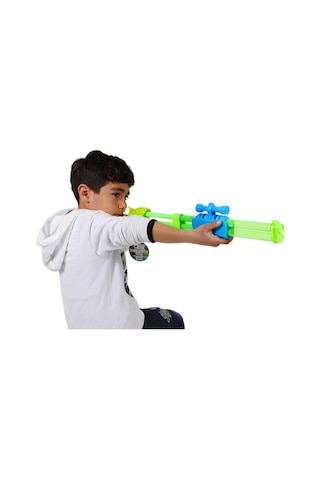 Yaz Eğlencesi 2 Başlı Su Pompası Su Tabancası Havuz Sahil Deniz Plaj Oyuncağı Su Savaşı Oyunu 90 Cm.