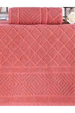 Banyo Havlusu 2'li Banyo Havlu Seti %100 Pamuk