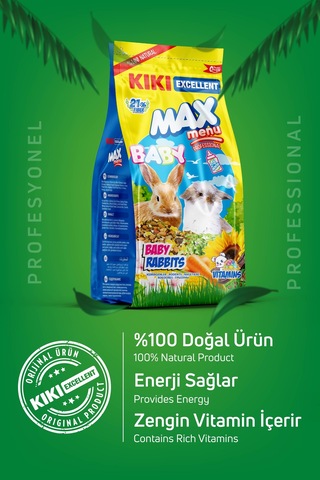 Kiki Excellent Kemirgen Max Menu Baby Rabbits Yavru Tavşan Yemi 500 G