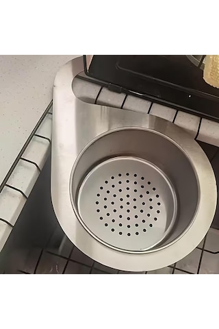 Promosyonca Paslanmaz Çelik Evye Süzgeç Sepeti, Lavabo İçi Yemek