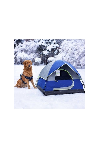 Kamptek Portatif Katlanabilir Evcil Hayvan Çadırı Büyük Boy 74x52x47 Cm Çadır Mini Çok Renkli
