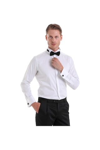 Hatemoğlu Lacivert Slim Fit Düz Sivri Yaka Klasik Kruvaze Smokin Damatlık Lacivert