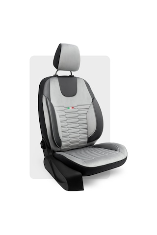 Otexo Bellucci Transit Yeni Model Kolçaklı 2014+ Airbag Uyumlu Universal Taytüyü Oto Koltuk Kılıfı Siyah - Taba
