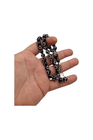 Han Ticarethane Ay Yıldız Desenli Siyah Tesbih