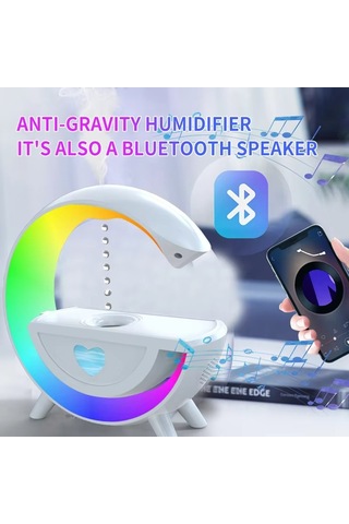 Çeşithane G-style Akıllı Yaşam İstasyonu - 15w Hızlı Kablosuz Şarjlı Led Gece Lambası, Bluetooth Hop