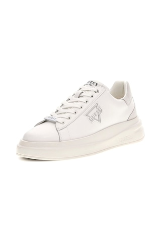 Guess Erkek Elban Deri Kalın Tabanlı Sneaker - Beyaz 4182900