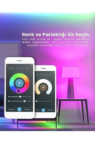 Akıllı Priz Ve Led Ampül Seti, Wi-fi İle Uzaktan Kontrol, Anlık Enerji Tüketim Takibi, Zamanlayıcı