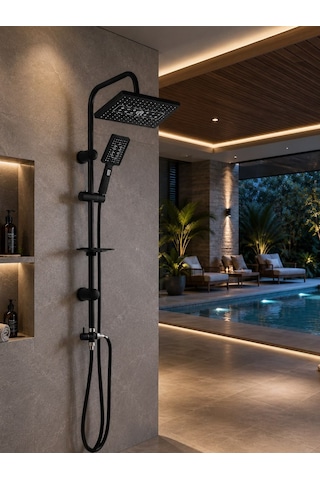 Jet Black Yağmur Duş Sistemi Acar 19.06.190 Açık Gri
