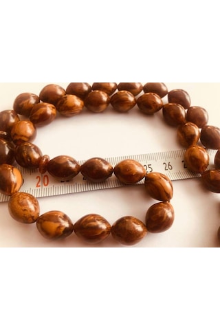 Toz Sıkma Ateş Parçalı Kokulu Kehribar Tesbih E