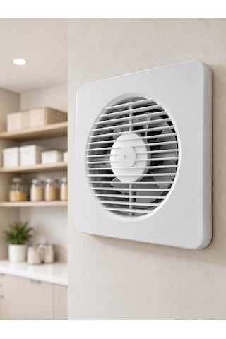 Dekoratif Banyo Ve Mutfak Aspiratörü 150 Mm 20,8 X 20,8 Cm 20 W Havalandırma Fanı - Bayi Depom ...