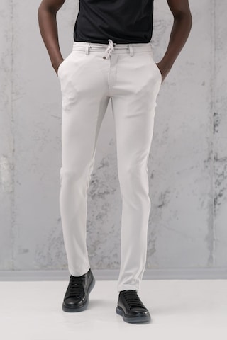 Notra Slimfit Armürlü Full Likralı Esnek Beli Lastikli Yazlık Jogger Pantolon Taş