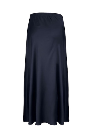 BULALGİY Kadın Lacivert Saten Uzun Etek - BGA246643 - Lacivert