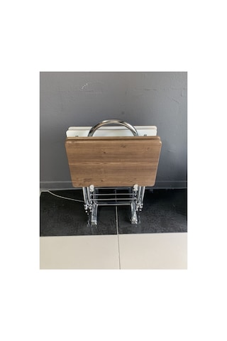Çanta Sehpa, Sehpa, Zigon, Çanta Sehpa, 4lü Sehpa, Mdf Sehpa Ceviz