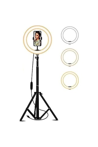 Youtuber Led Işıklı Halka 13 İnch 33cm Selfie/yayıncı/makyaj Işığı 210 Cm Tripod