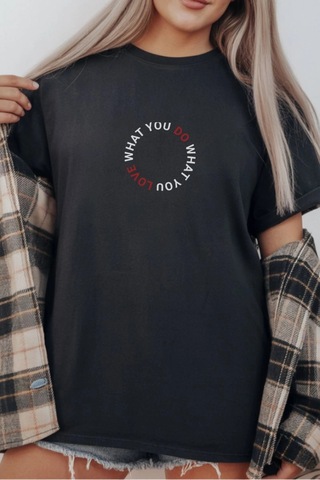Freedom Store Unisex Oversize 24/1 Penye Dtf Baskılı Tişört - Dtf289 Siyah