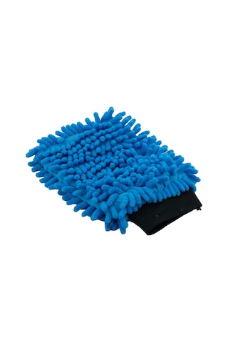 Mikrofiber Araba Araç Oto Yıkama Eldiveni Makarna Şönil Eldiven Mavi Oto Detailing