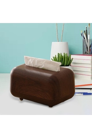 Pazly Suntek Peçete Mendil Kutusu Kapağı Kahverengi Ev Dekoru Oj - Pratik Ve Şık Kahverengi