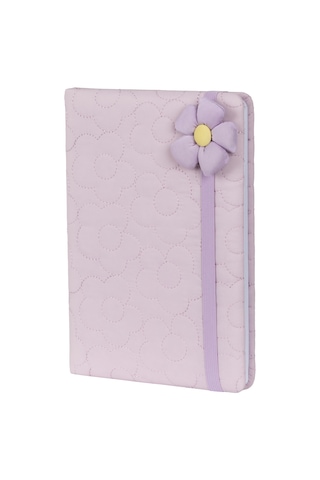 Pelüş Ve Eğlenceli Defter - Çiçek Figürlü Lila