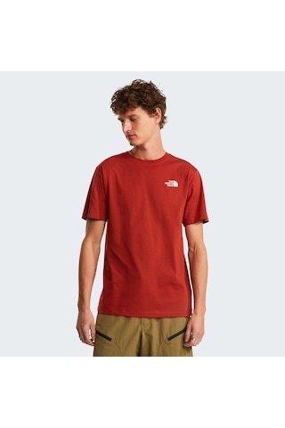 The North Face M Vertical Regular Short Sleeve Tee-grap Erkek T-shirt-32611 Kiremit