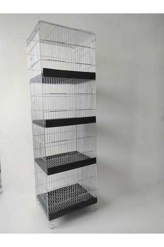 4 Katlı Üretim Kafesi Izgaralı Salma 40 x 32 x 131