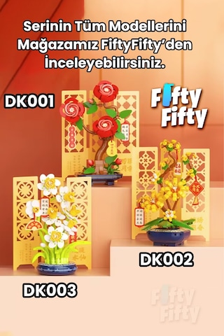 Jaki Plante Serisi Gül Modeli 262 Parça Oyucak Yapım Seti -ffdk001