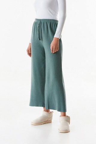 Fullamoda Basic Fitilli Beli Lastikli Pantolon 25kgb7155205438-su Yeşili Su Yeşili