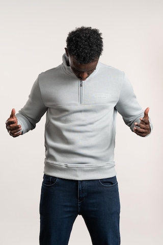 Fbı Fermuarlı Dik Yaka 3 İplik İçi Şardonlu Slimfit Sweatshirt Mint